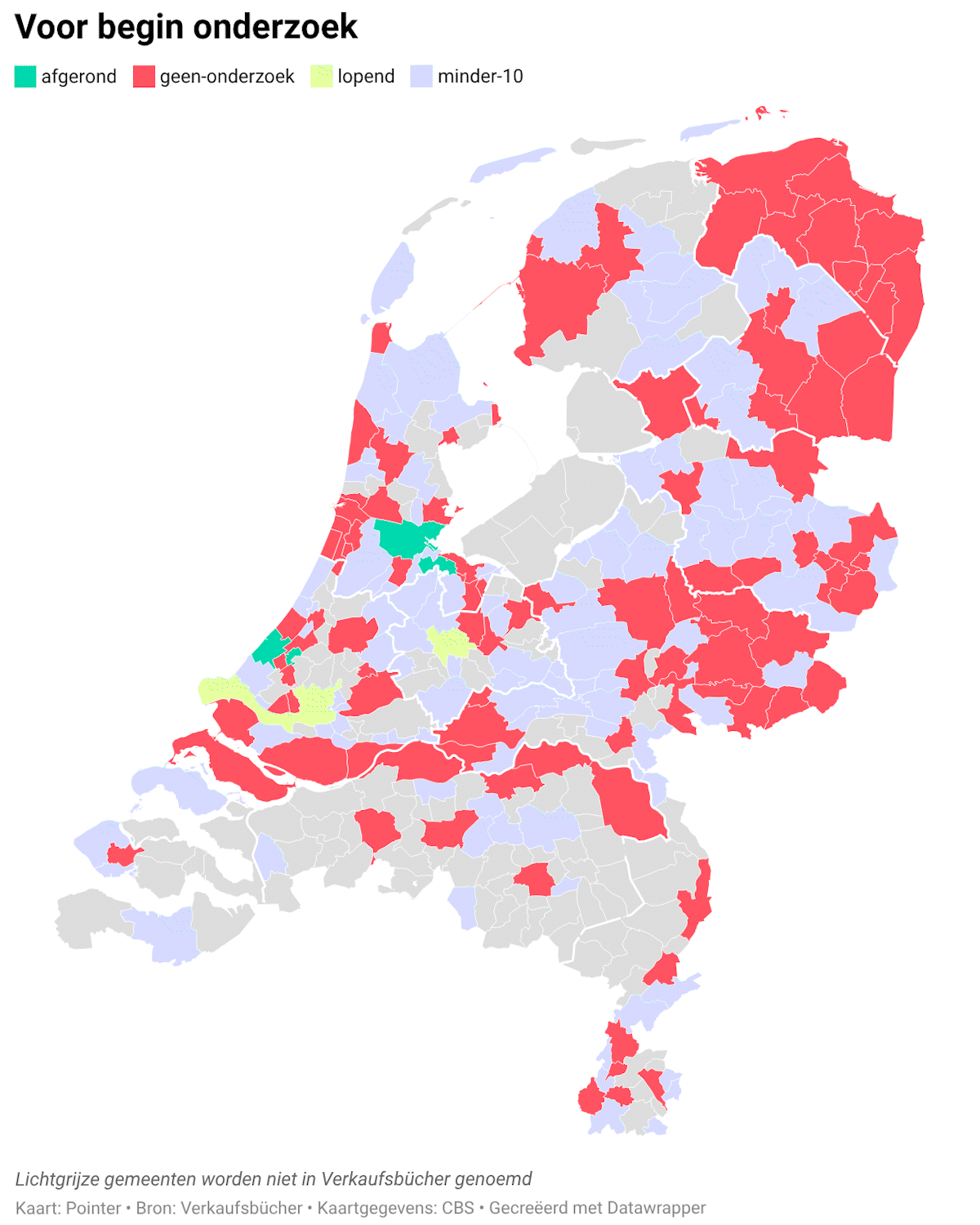 GIFje van de gemeenten die onderzoek doen naar Vastgoedboeken