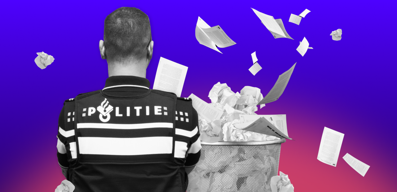 Steeds meer aangiften belanden in de prullenbak