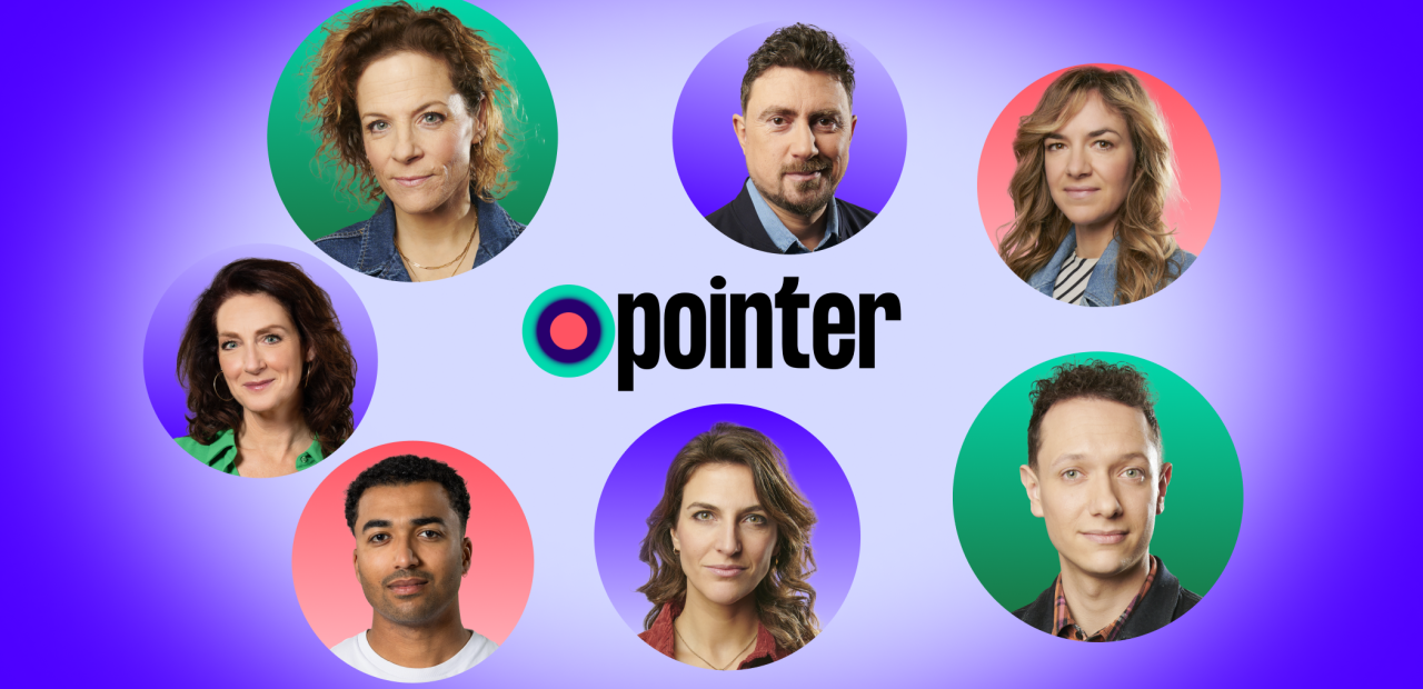 De presentatoren van pointer