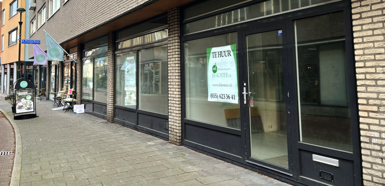 Lege winkel in het centrum van Hilversum