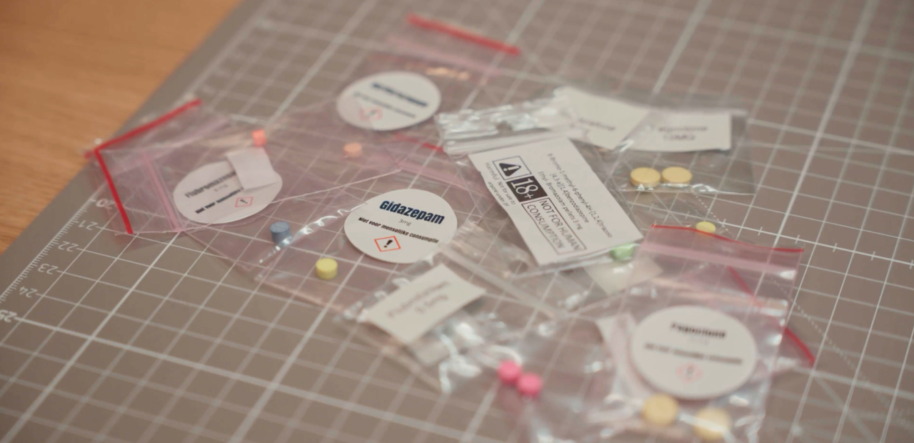 Zakjes met designerdrugs