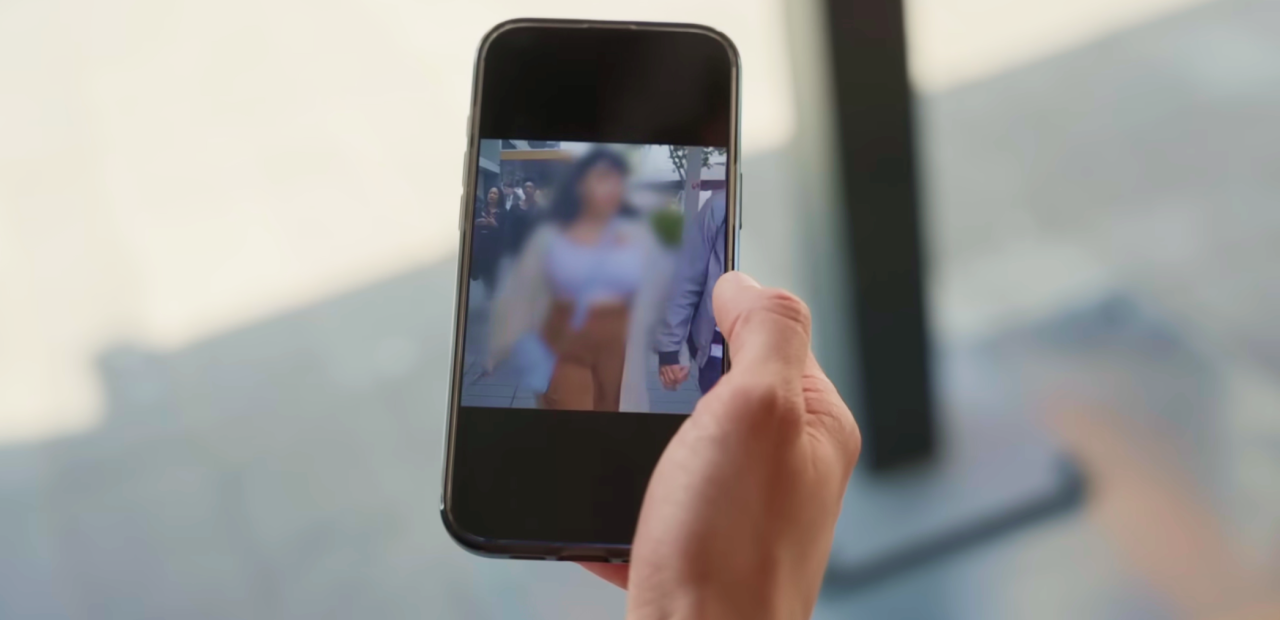 Creepshot op telefoon