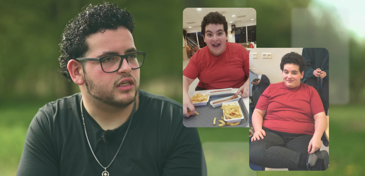 Alex over zijn overgewicht