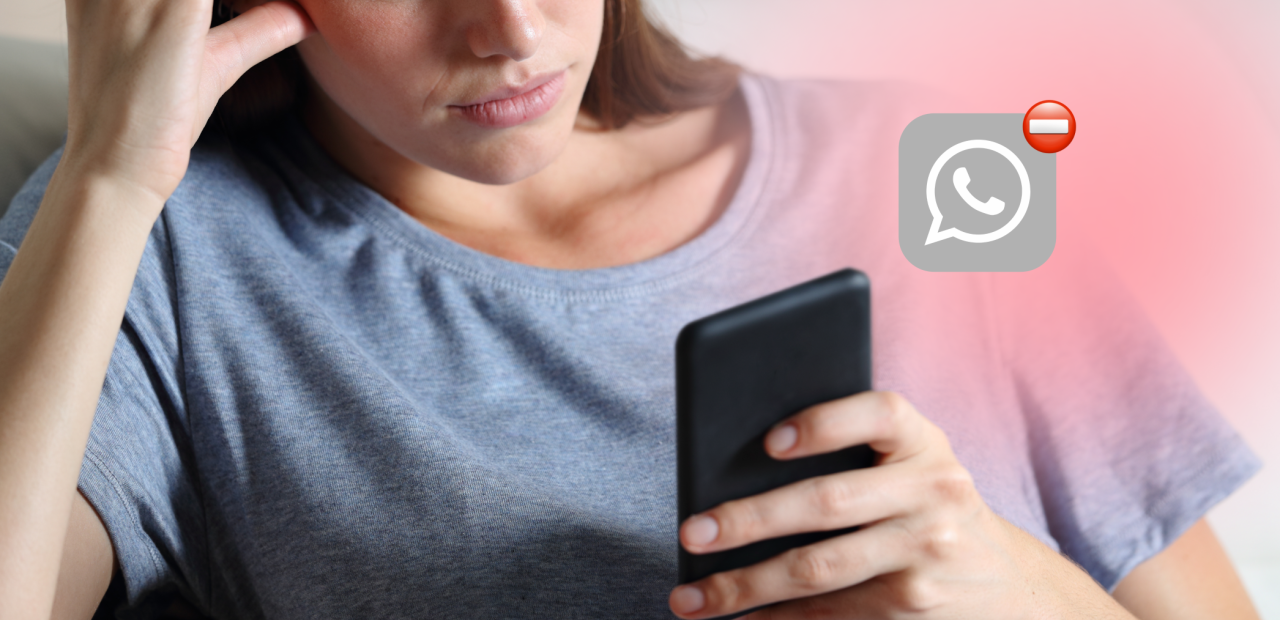 Header bij artikel over Whatsapp-blokkade sekswerker