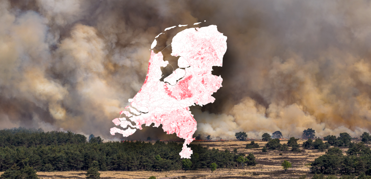 Natuurbrandrisico kaart