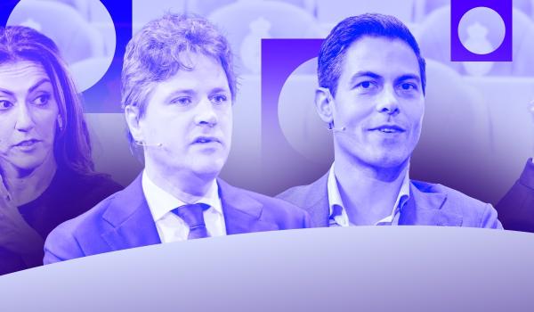 Afbeelding met daarop Yesilgöz, Bontenbal, Jetten en Wilders Afbeelding met daarop Yesilgöz, Bontenbal, Jetten en Wilders