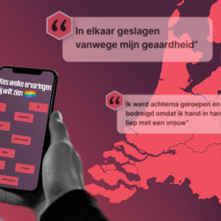 Kaart met ervaringen van LHBTIQA+-personen