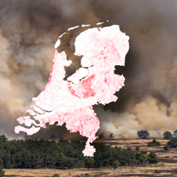 Natuurbrandrisico kaart