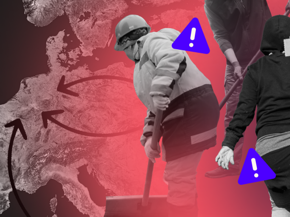 Arbeidsmigranten aan het werk