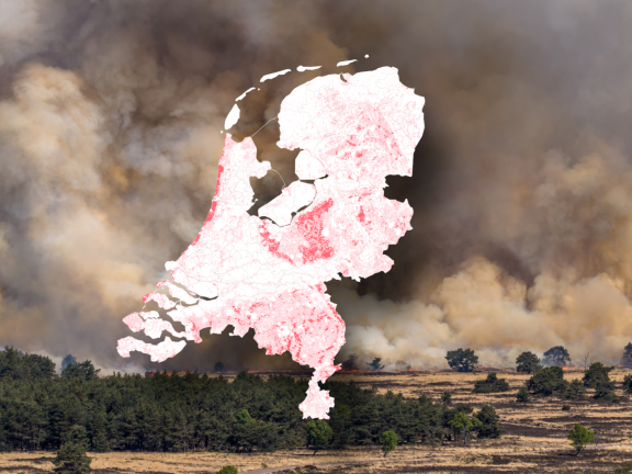 Natuurbrandrisico kaart