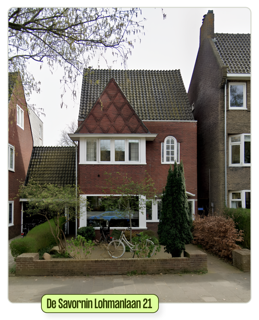 De woning aan de De Savornin Lohmanlaan 21