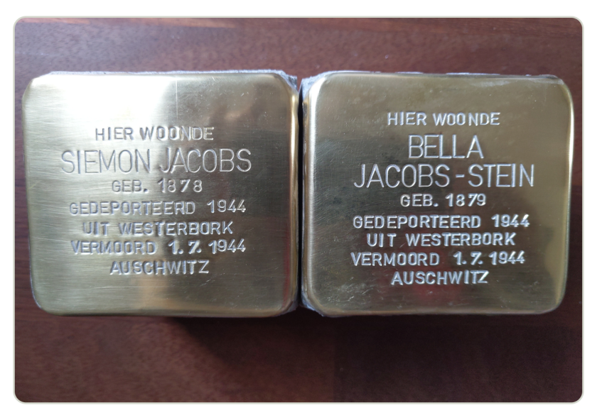 De Stolpersteine voor de overgrootouders van Martijn Jacobus