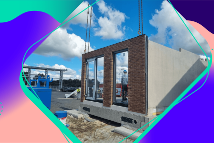 Een huis gebouwd in een dag