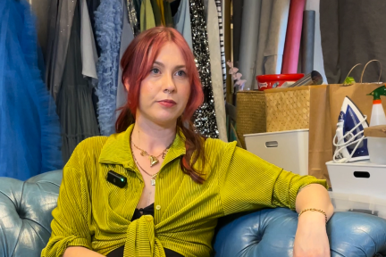 Beeld van Bertina tijdens Q&A