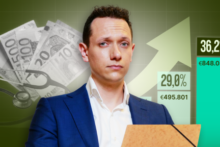 Jos met geld en winsten