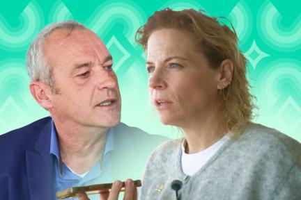 Afbeelding met daarop Pointer-presentator Roos Abelman