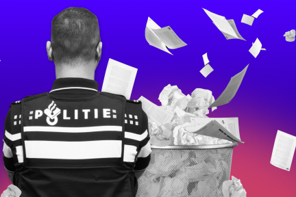 Steeds meer aangiften belanden in de prullenbak