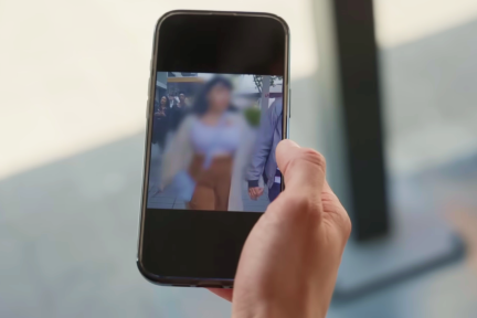 Creepshot op telefoon