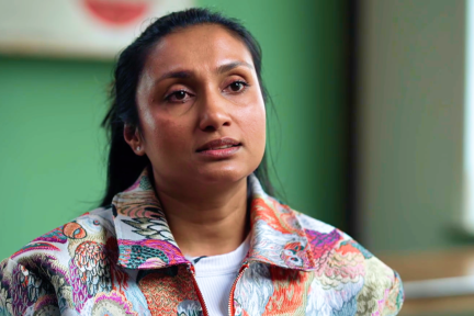 Afbeelding met daarop Manisha