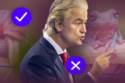 Afbeelding met Geert Wilders