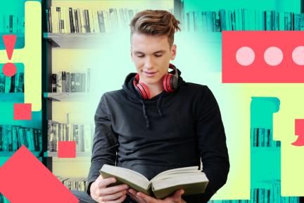 Leerling aan het lezen
