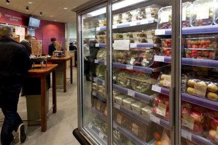 Eten bij bij een tankstation / ANP foto