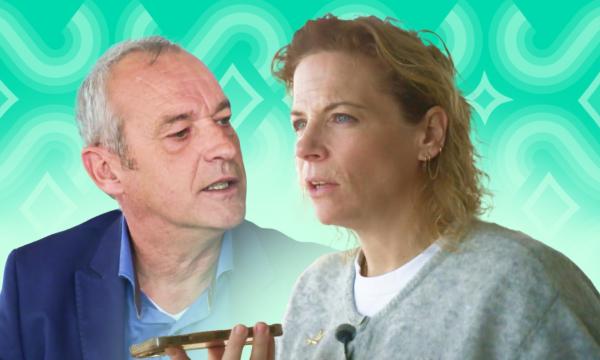 Afbeelding met daarop Pointer-presentator Roos Abelman