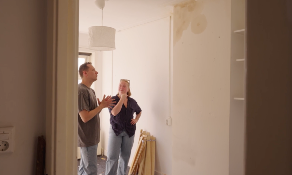 Jos en Maud in haar huurhuis