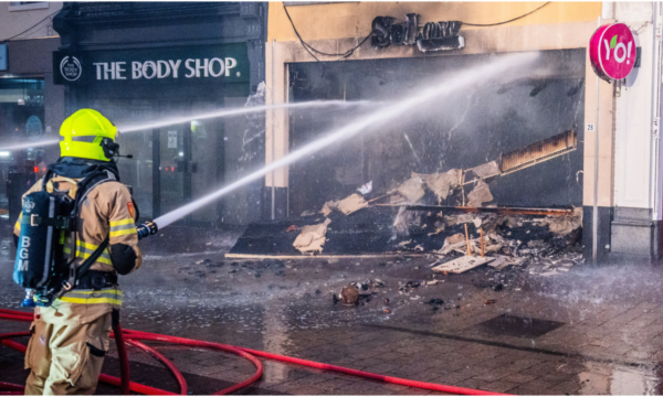 Stadsbrand in Arnhem