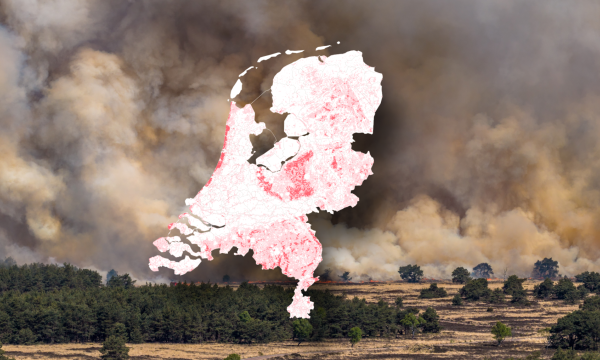 Natuurbrandrisico kaart