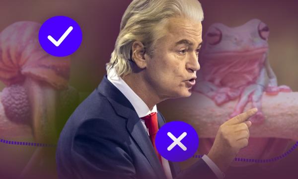 Afbeelding met Geert Wilders