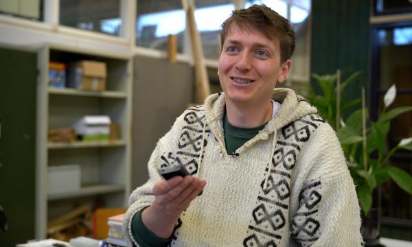 Floris zonder smartphone