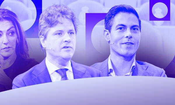 Afbeelding met daarop Yesilgöz, Bontenbal, Jetten en Wilders